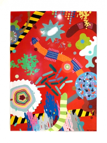 Dense colourful illustration